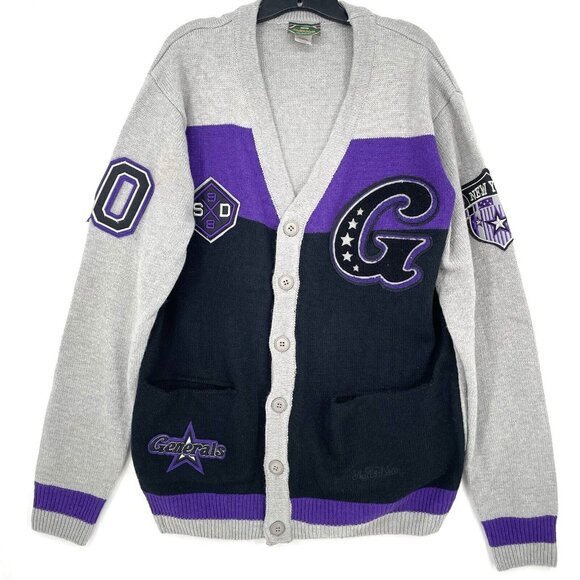 Stall and Dean First On The Field Size 3XL New York Generals Trump Team Cardigan - Picture 1 of 10